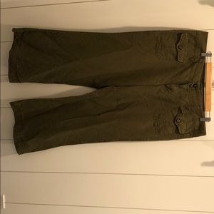 Gap wide leg linen pants in size 16